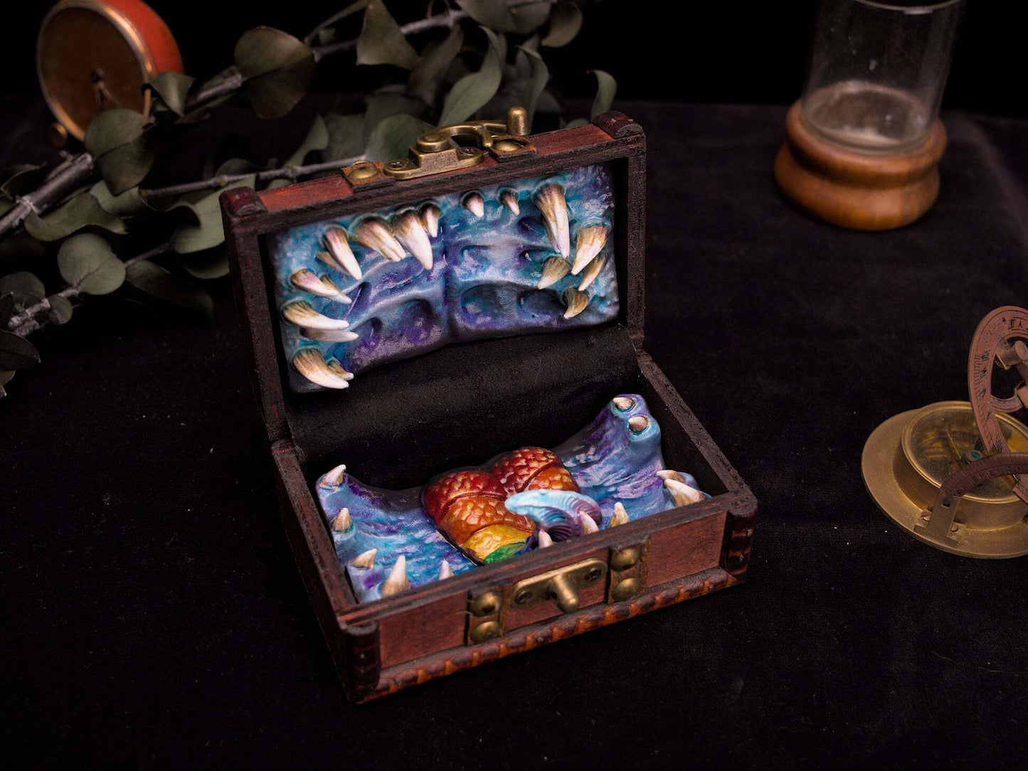 Mimic Chest Lockable Fantasy Dice Box