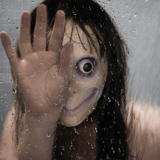 HiBienen 😱50 % RABATT👻Halloween Ghost Girl MOMO Horrormaske