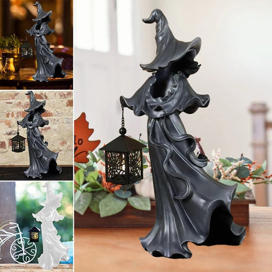 Halloween Presale 49% Off Today🎃Witch With Lantern Decoration👻