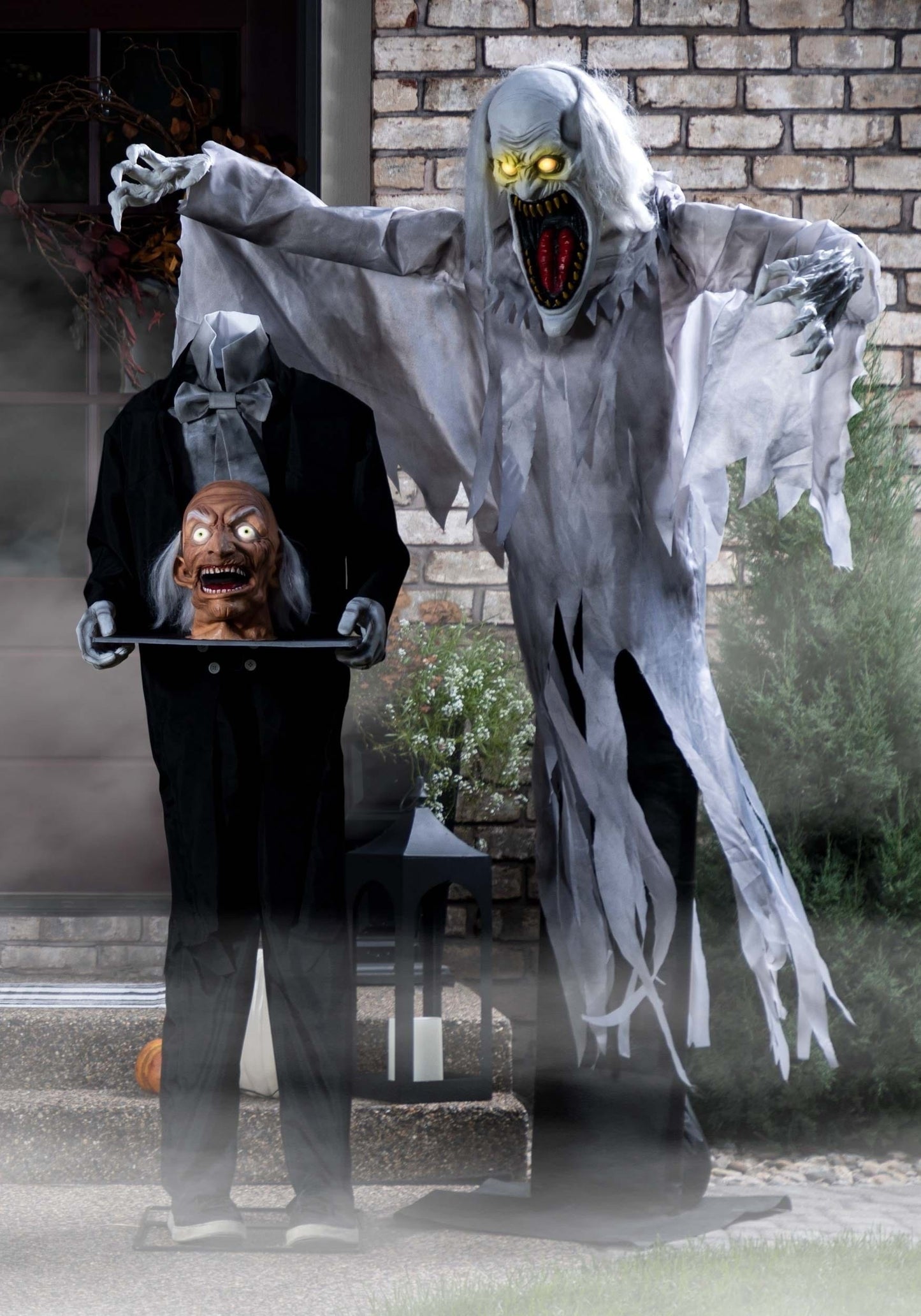 Head on a Platter Butler Halloween Decoration