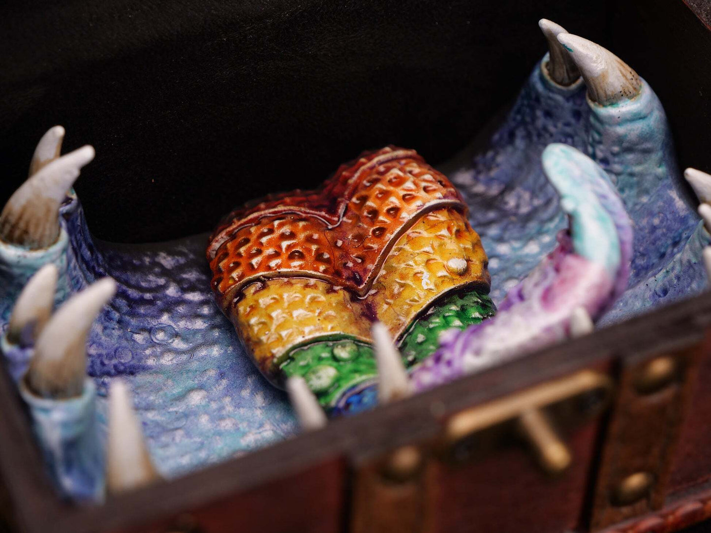 Mimic Chest Lockable Fantasy Dice Box