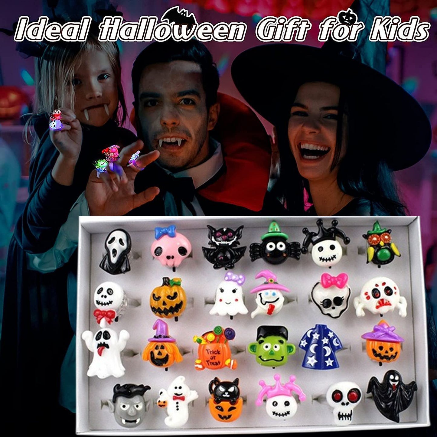 🔥Spooky Halloween Led Light Up Rings