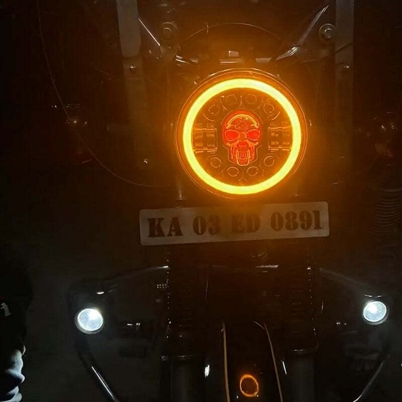 🔥FREE SHIPPING - 7 inch Skull LED Headlights