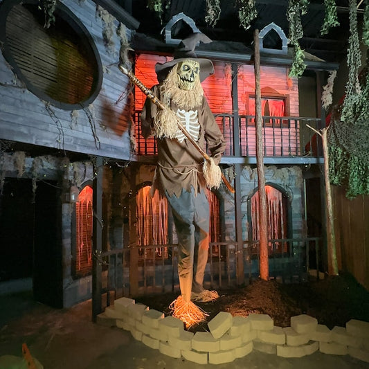 12-ft Lighted Animatronic Scarecrow