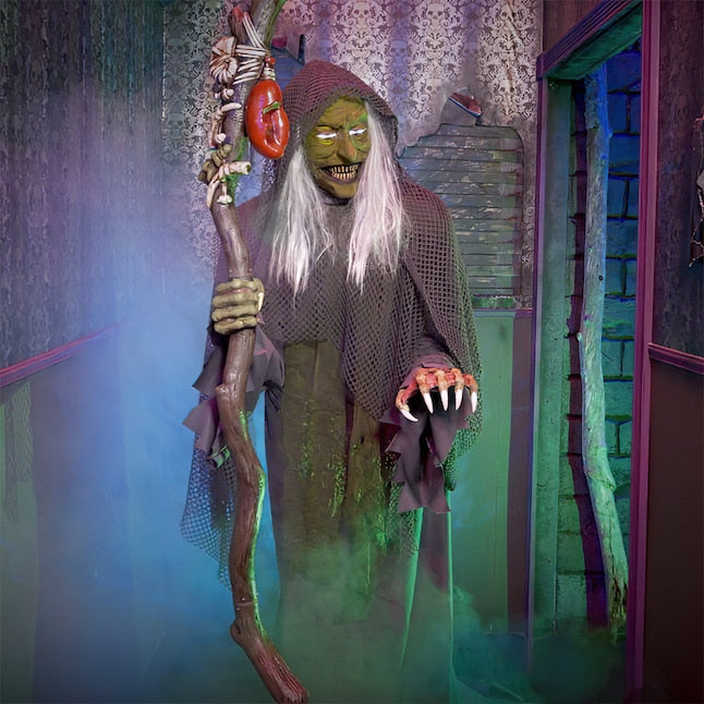 6.5-ft Haunted Harbor Talking LED Servo Sea Witch Animatronic