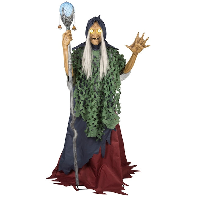 6-ft Haunted Harbor Talking LED Ethel the Sea Witch Animatronic
