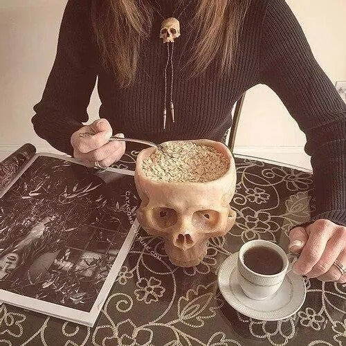 🔥Buy 3 Get 1 Free(4Packs) -Human Skull Bowl 💀