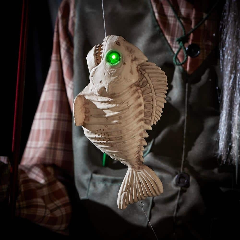 Animated LED Rocking Chair Swamp Fisherman