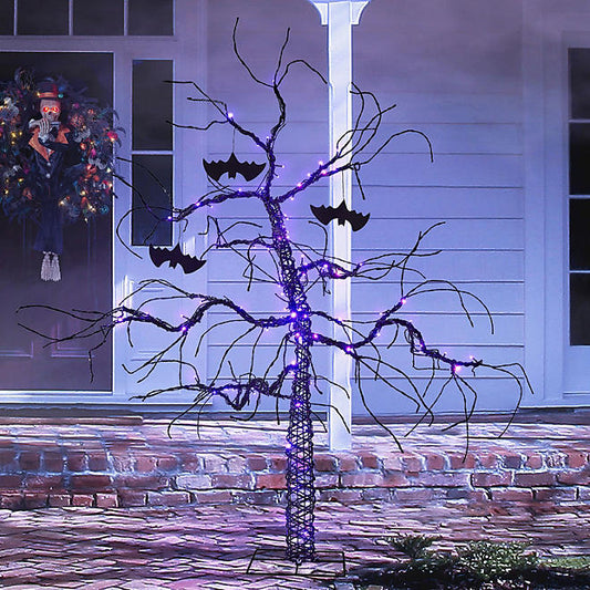 Pre-Lit Color Changing Spooky Tree