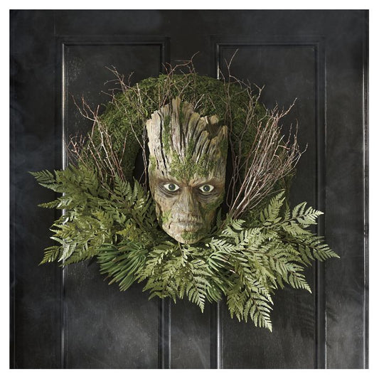 Ominous Forest Face Wreath