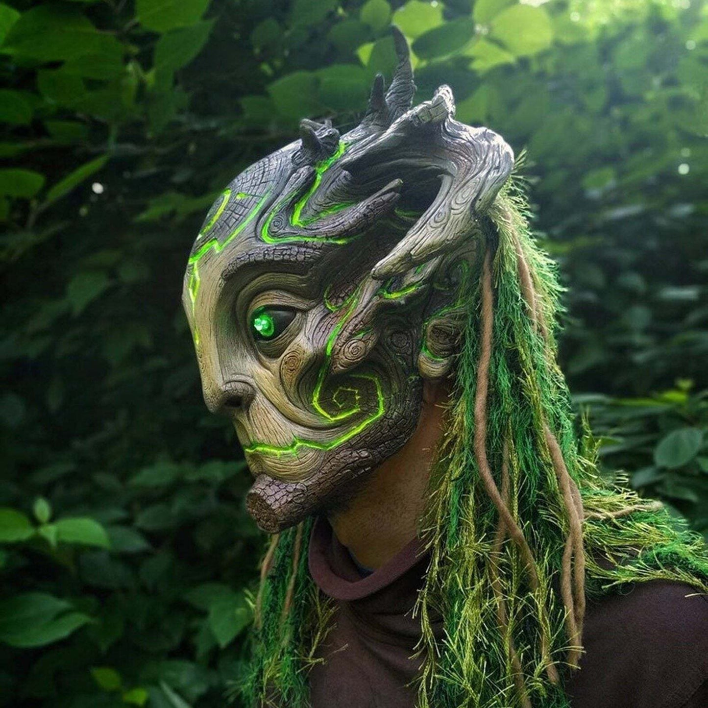 LED Luminous Glowing Costume Forest Spirit Mask (2 Styles)