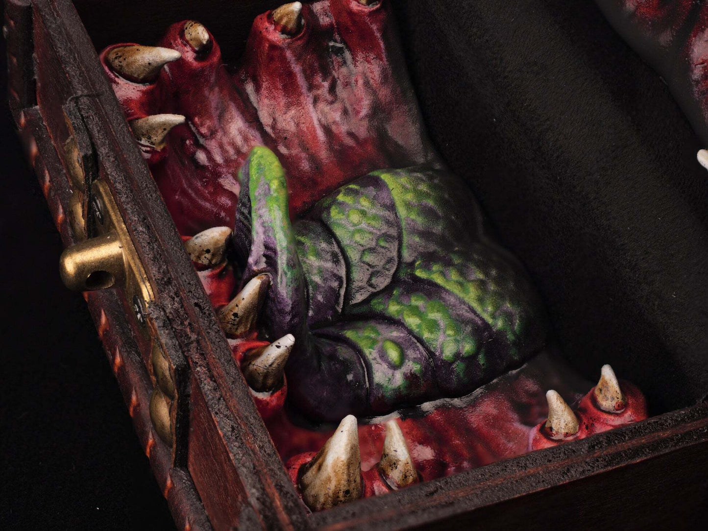 Mimic Chest Lockable Fantasy Dice Box