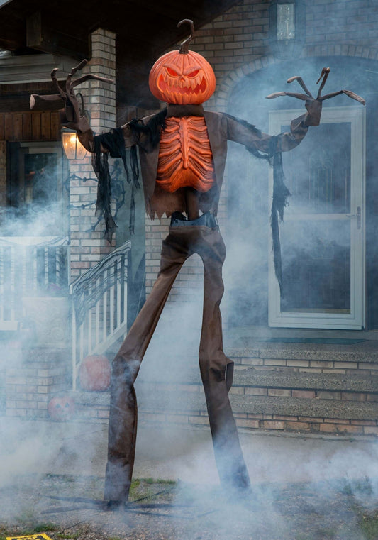 Giant Animated Scarecrow Pumpkin